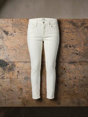 J Crew Vintage Slim Straight Ivory‎ Cotton Blend Corduroy Pants
